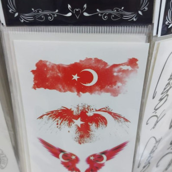 DÖGME STİCKER TÜRK BAYRAK 7 DESENLİ *23nisan DÖGME STİCKER TÜRK BAYRAK 7 DESENLİ *23nisan