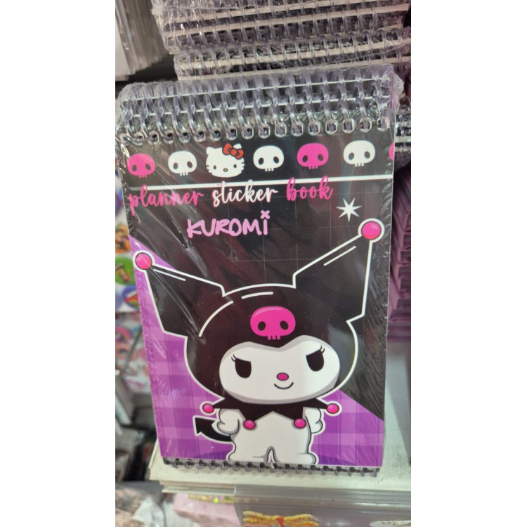 A6 KUROMİ SPİRALLİ STİCKER DEFTERİ (BOX12)