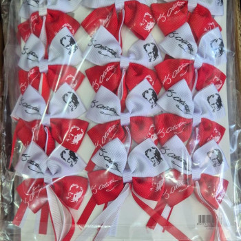 ATATÜRK BASKILI KURDELELİ (PAPYON) METAL TOKA 12Lİ