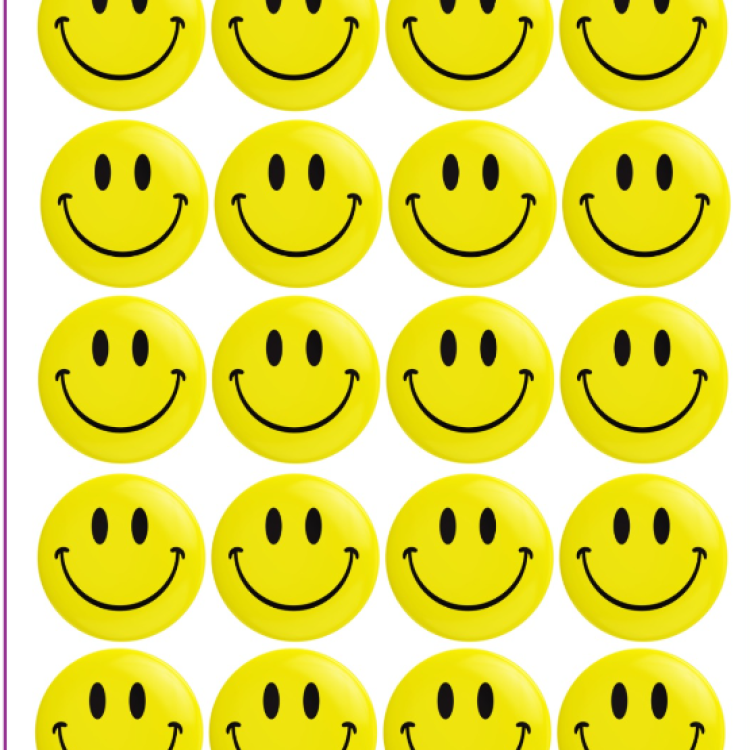 Rozet  Sarı Gülenyüz Emoji 20'li -M06 Rozet  Sarı Gülenyüz Emoji 20'li -M06