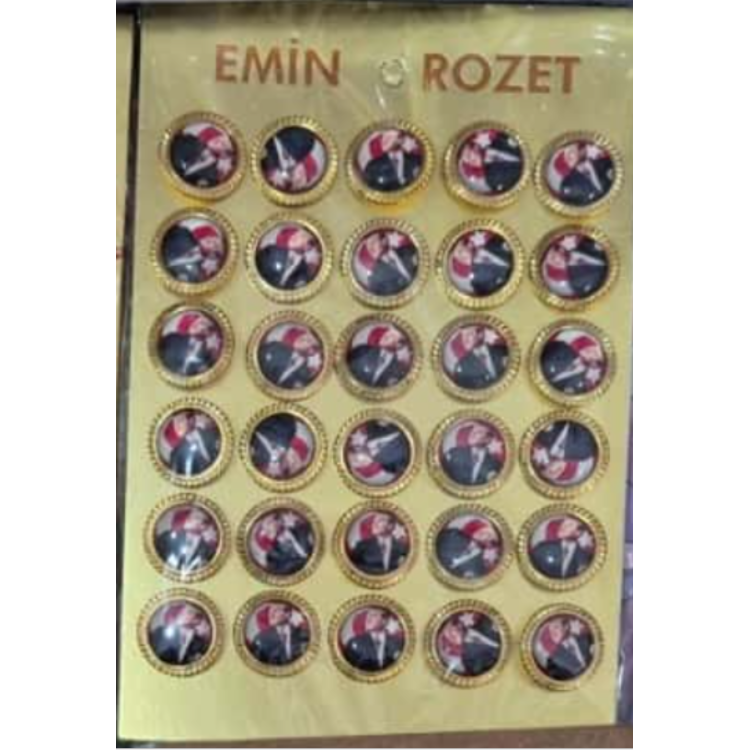 METAL YAKA ROZETİ YUVARLAK İÇİNDE ATATÜRK 30LU *23nisan *29ekim METAL YAKA ROZETİ YUVARLAK İÇİNDE ATATÜRK 30LU *23nisan *29ekim