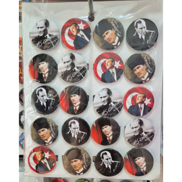 Rozet Karışık Atatürk Modeli *20