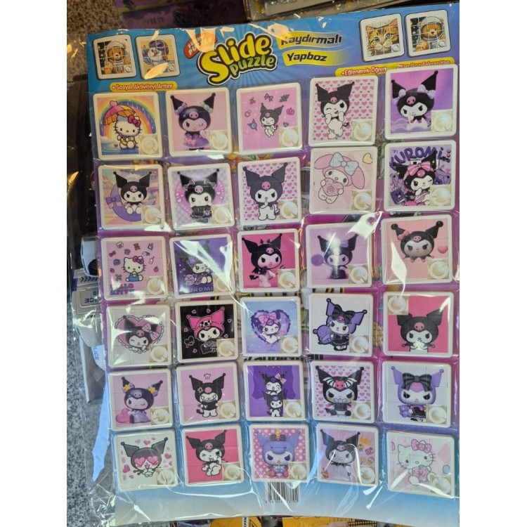 KUROMİ PLASTİK MİNİ PUZZLE KARTELADA (BOX30)