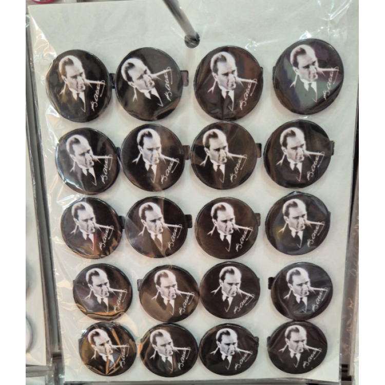 ROZET ATATÜRK SİYAH 10 KASIM (BOX20)