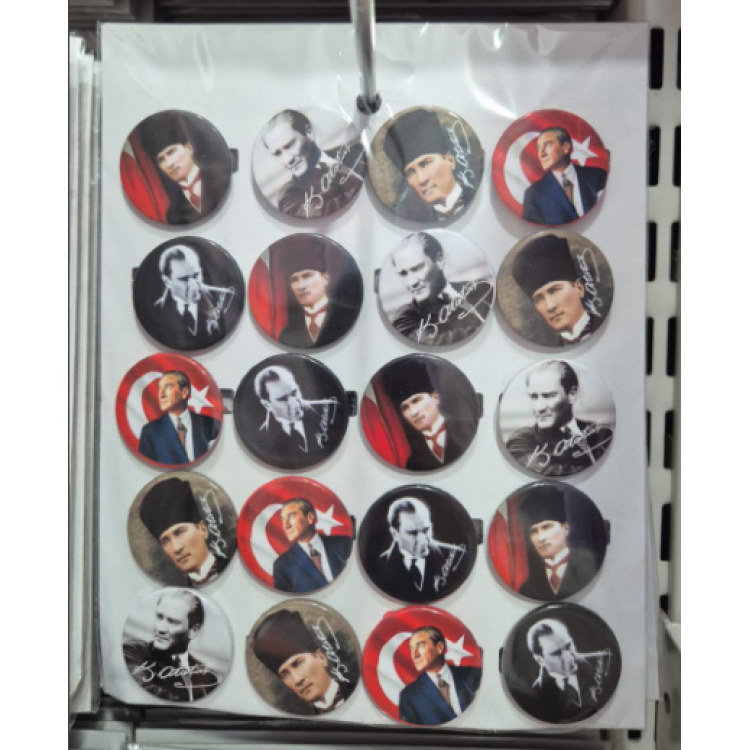 Rozet Karışık Atatürk Modeli *20