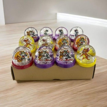 KAR KÜRESİ KÜÇÜK ÇİZGİ FİLM KARAKTERLERİ (BOX12) (DİKKAT PAKET İÇİNDE STOKDA NE VARSA İSE O GÖNDERİLİR)