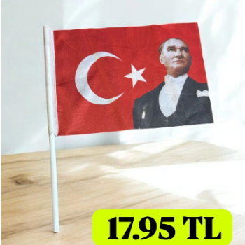 SOPALI Bayrak Atatürk Baskılı 20x30 10lu *23nisan +29ekim SOPALI Bayrak Atatürk Baskılı 20x30 10lu *23nisan +29ekim