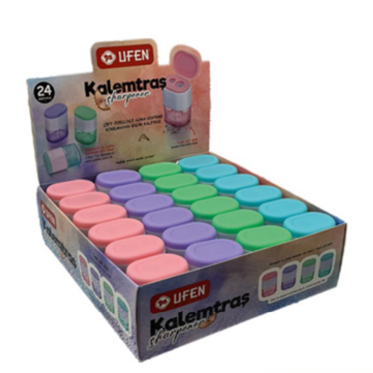 UFEN 70603 ÇİFT BIÇAKLI KALEMTRAŞ 24lü