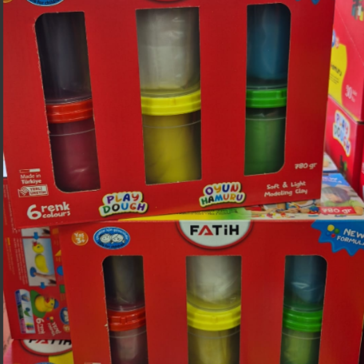 FATİH 6 RENK OYUN HAMURU 6X130GR 780GR