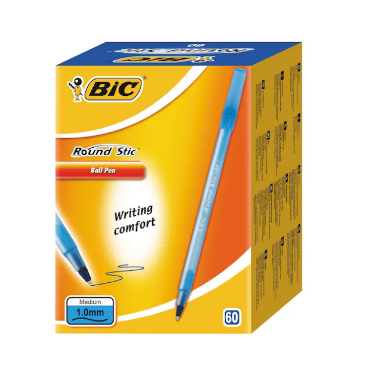 BİC ROUND TÜKENMEZ KALEM MAVİ (BOX60)