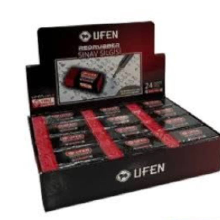 Ufen Kırmızı Sınav Silgisi 24 lü