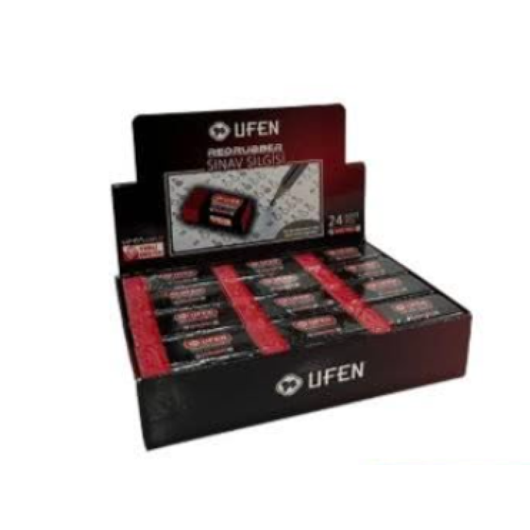 Ufen Kırmızı Sınav Silgisi 24 lü