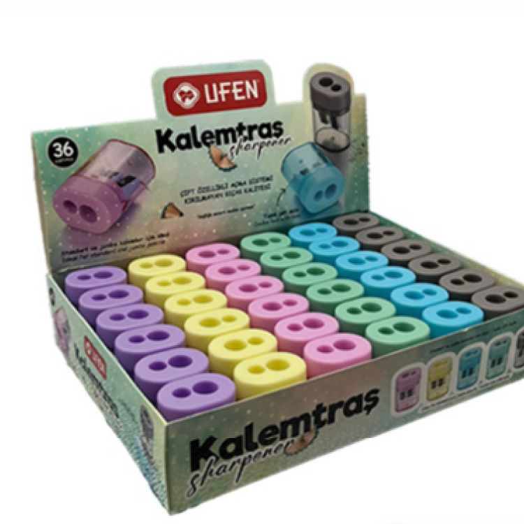 UFEN 70602 ÇİFT BIÇAKLI KALEMTRAŞ 36Lİ