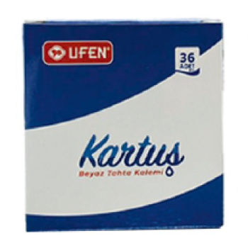 UFEN TAHTAKALEMİ KARTUŞU MAVİ 36Lİ UFEN TAHTAKALEMİ KARTUŞU MAVİ 36Lİ