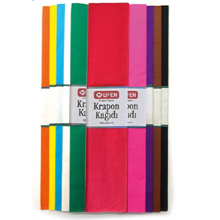 Krapon Kağıdı 10lu 50x200 -Karışık- STOKDAKİ MARKA NEVARSA *K