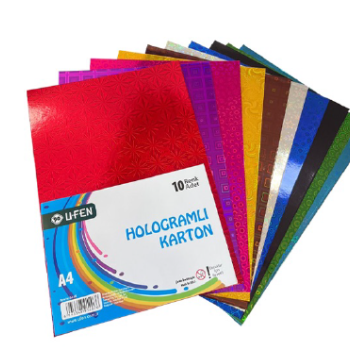 UFEN A4 HOLOGRAM KARTON 10 RENK 250gr UFEN A4 HOLOGRAM KARTON 10 RENK 250gr