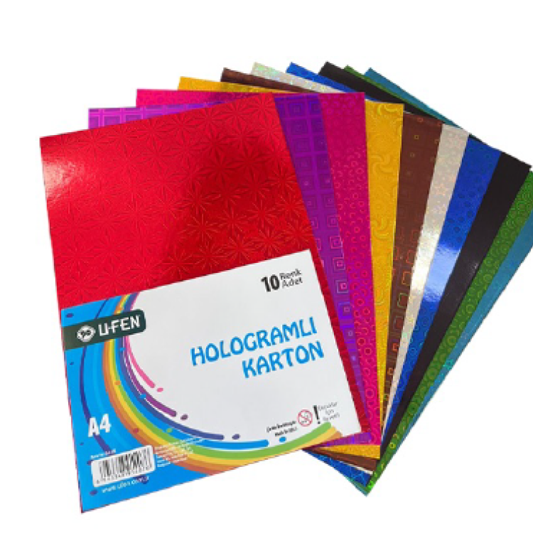 UFEN A4 HOLOGRAM KARTON 10 RENK 250gr