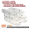 OPS HAREKETLİ 3 LÜ PLASTİK EVRAK RAFI