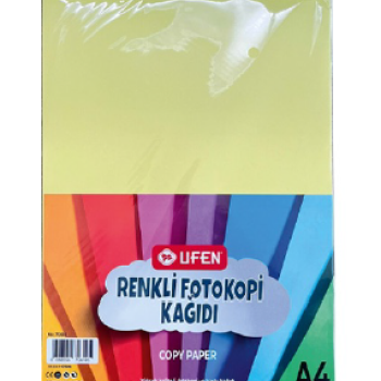 UFEN A4 FOTOKOPİ KAĞIDI RENKLİ 50Lİ UFEN A4 FOTOKOPİ KAĞIDI RENKLİ 50Lİ