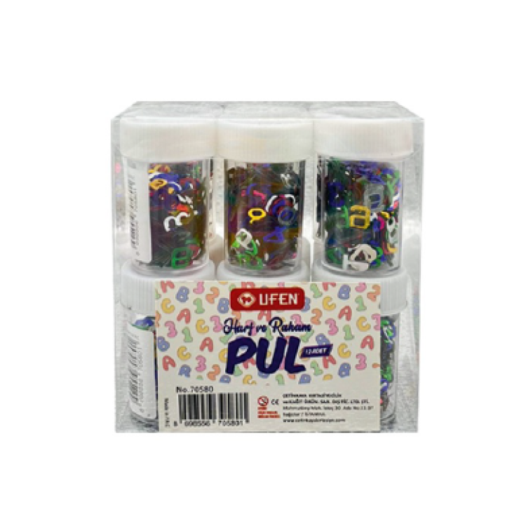 UFEN HARF RAKAM PUL 12 Lİ