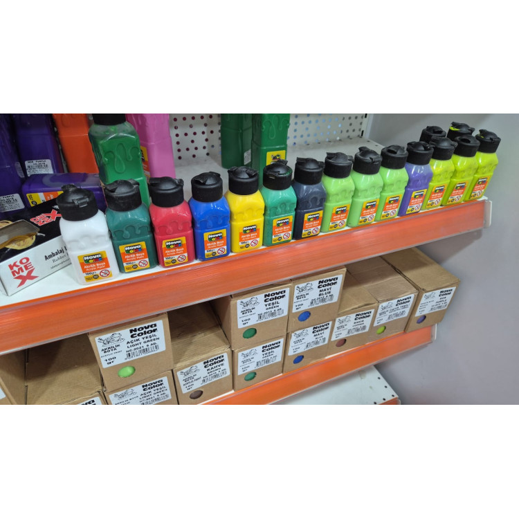 NOVACOLOR AKRİLİK BOYA ŞİŞE 100 gr (RENK SEÇİNİZ)
