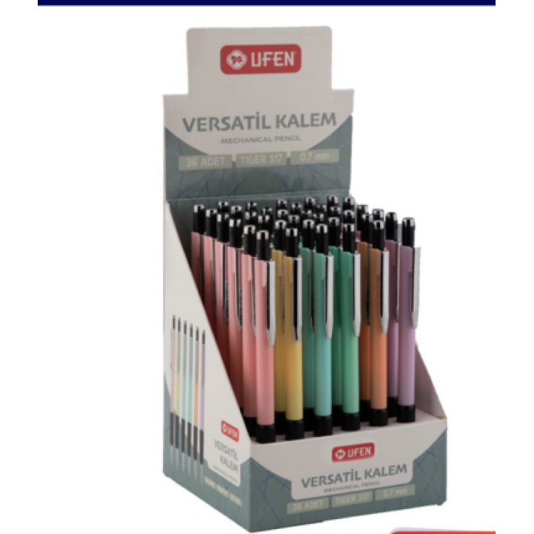 UFEN 517 TİGER VERSATİL KALEM 0.7 (BOX36) UFEN 517 TİGER VERSATİL KALEM 0.7 (BOX36)
