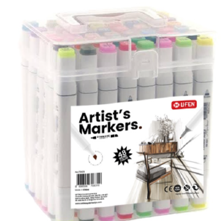 UFEN ARTİST MARKER ÇİZİM KALEMİ 48 RENK
