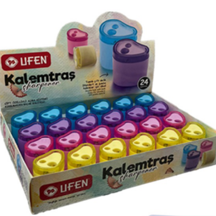 UFEN 70608 ÇİFT BIÇAKLI KALEMTRAŞ 24lü