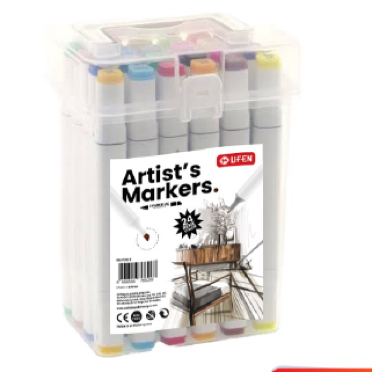 UFEN ARTİST MARKER ÇİZİM KALEMİ 24 RENK