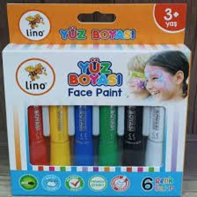 LİNO YÜZ BOYASI 6 RENK