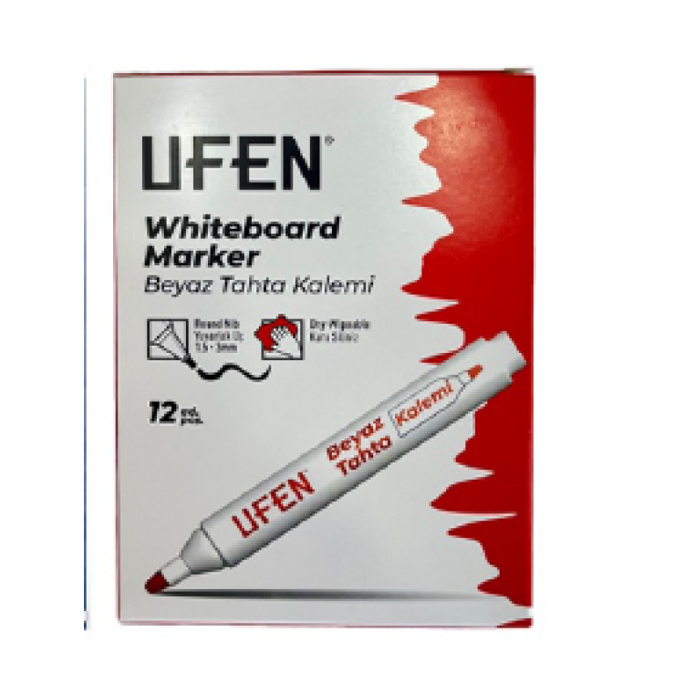 UFEN TAHTAKALEMİ KIRMIZI  12Lİ