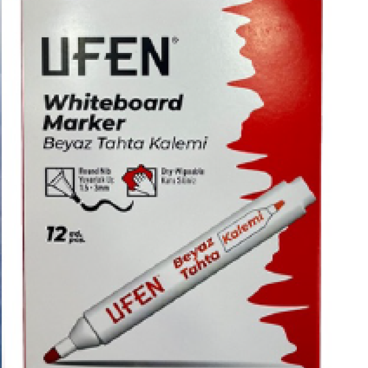UFEN TAHTAKALEMİ KIRMIZI  12Lİ