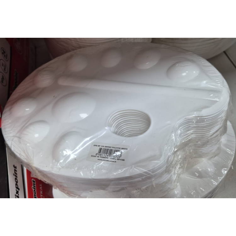 MİRADO OPS OVAL RESİM PALETİ BEYAZ 24'LÜ 20x20cm