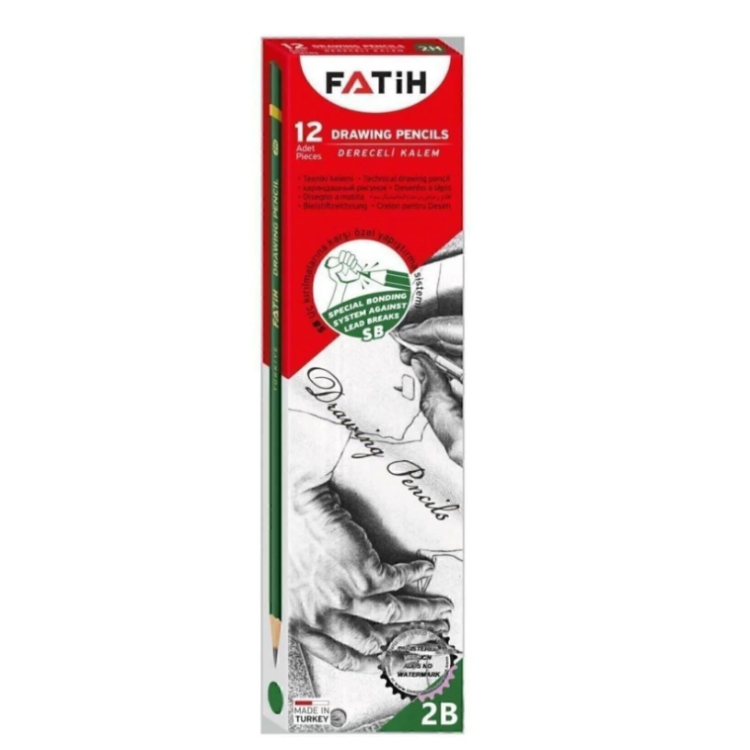 Fatih Dereceli Kalem (2B) 12Lİ