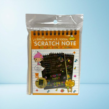 A6 TELLİ KAZIMA SİHİRLİ GÖKKUŞAĞI DEFTER 10 YAPRAK