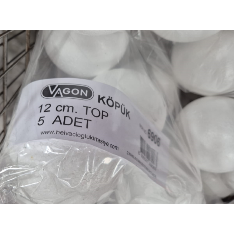 STRAFOR KÖPÜK TOP 12CM 5Lİ /VAGON