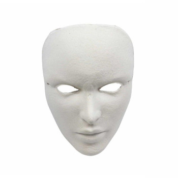 ALSA MASKE KARTON BOYANABİLİR ERKEK YÜZ MODELİ 100LÜ