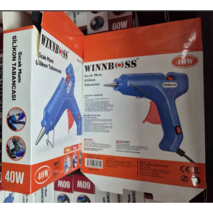 WINNBOSS WN-1162 ( 40W ) ( ANAHTARLI ) SICAK MUM SİLİKON TABANCASI WINNBOSS WN-1162 ( 40W ) ( ANAHTARLI ) SICAK MUM SİLİKON TABANCASI