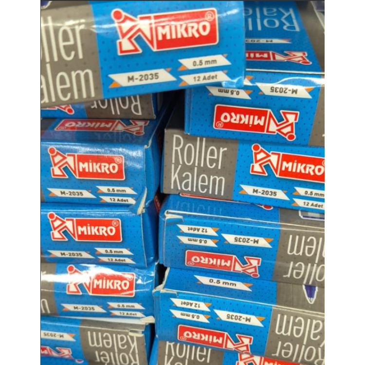 MİKRO M-2035 ROLLER KALEM 0.5 MAVİ (BOX12)