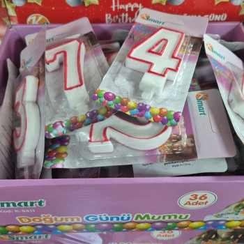 KSMART K-5511 PASTA MUMU BÜYÜK TEK RAKAM 36'LI (TÜM RAKAMLAR)