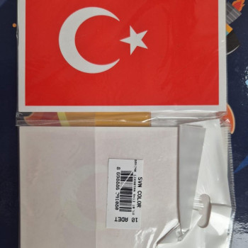 SVN 9X13 BAYRAK ÇIKARTMA 10'LU sticker *23nisan SVN 9X13 BAYRAK ÇIKARTMA 10'LU sticker *23nisan
