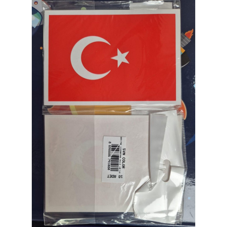 SVN 9X13 BAYRAK ÇIKARTMA 10'LU sticker