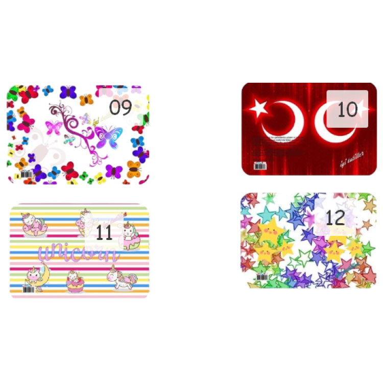 KARNE KILIFI (dosya) 20li (DESEN SEÇİNİZ) -D06