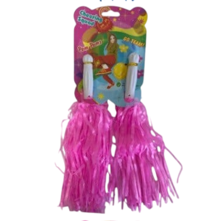 23 NİSAN GÖSTERİ AMİGO PONPON EKO 2Lİ -PEMBE- METALİZE (12ÇİFT) *23nisan