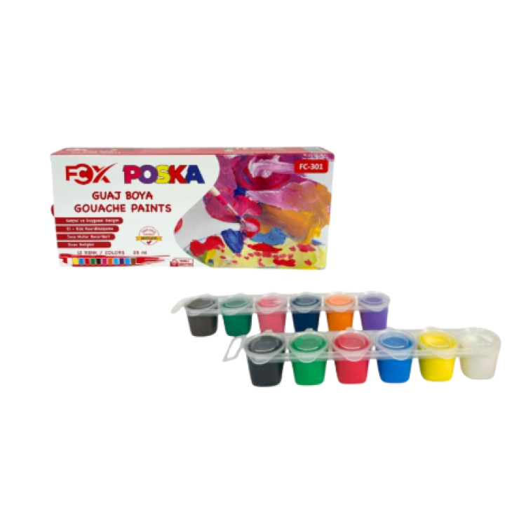 FCX FC-301 POSKA 25ML GUAJ BOYA 12 RENK