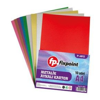 FİXPOİNT P-6812 A4 METALİZE AYNALI KARTON 10 RENK #2 FİXPOİNT P-6812 A4 METALİZE AYNALI KARTON 10 RENK #2