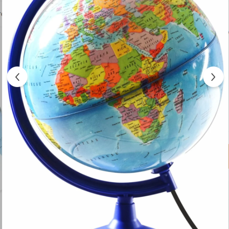 IŞIKLI DÜNYA KÜRE ( YERKÜRE ) 30 CM