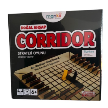 AHŞAP KORİDOR AKIL STRATEJİ OYUNU 25X25CM AHŞAP KORİDOR AKIL STRATEJİ OYUNU 25X25CM