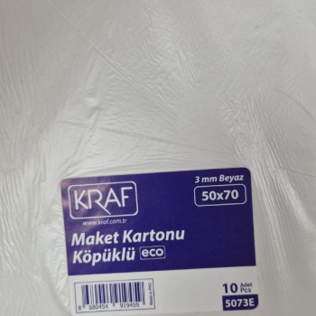 3MM 10'Lu Maket Kartonu (Fotoblok) Beyaz 50x70 3MM 10'Lu Maket Kartonu (Fotoblok) Beyaz 50x70