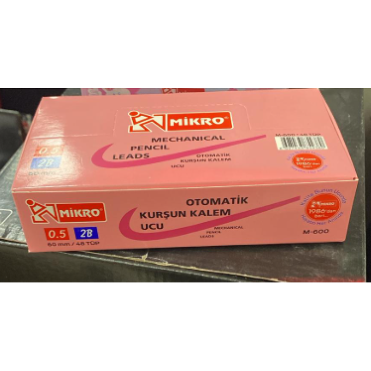 MİKRO M-600 60MM VERSATİL UCU 20Li Tüp (KISA MİN) 0.5 (48TÜP)